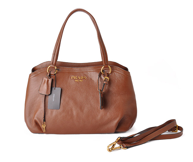 Cheap Borsa di cuoio Prada in Brown